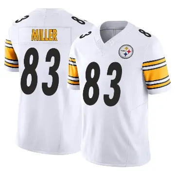 ＃83 Men's Heath Miller White Limited Pittsburgh Steelers Vapor F.U.S.E. Jersey