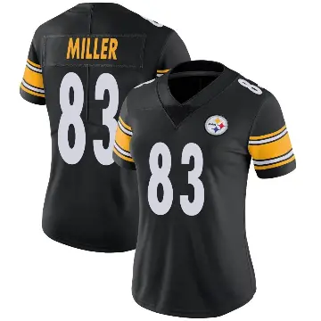 ＃83 Women's Heath Miller Black Limited Pittsburgh Steelers Team Color Vapor Untouchable Jersey