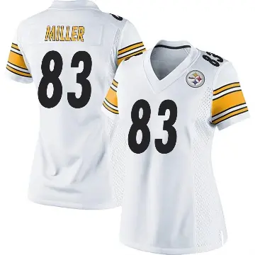 ＃83 Women's Heath Miller White Game Pittsburgh Steelers Jersey