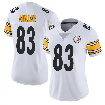 ＃83 Women's Heath Miller White Limited Pittsburgh Steelers Vapor Untouchable Jersey