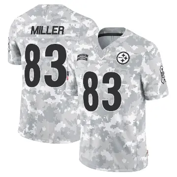 ＃83 Youth Heath Miller Arctic Camo Limited Pittsburgh Steelers 2024 Salute to Service Jersey