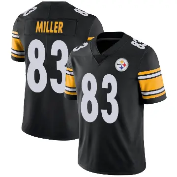 ＃83 Youth Heath Miller Black Limited Pittsburgh Steelers Team Color Vapor Untouchable Jersey