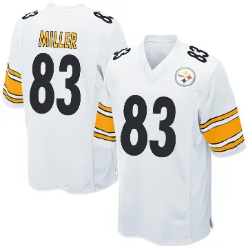 ＃83 Youth Heath Miller White Game Pittsburgh Steelers Jersey