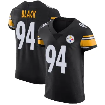 ＃94 Men's Yahya Black Black Elite Pittsburgh Steelers Team Color Vapor Untouchable Jersey