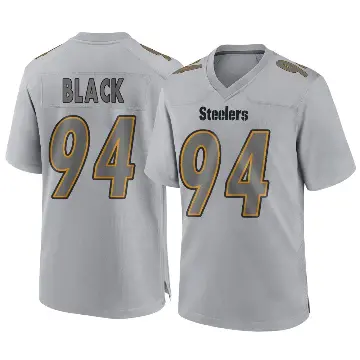 ＃94 Men's Yahya Black Gray Game Pittsburgh Steelers Atmosphere Fashion Jersey