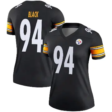 ＃94 Women's Yahya Black Black Legend Pittsburgh Steelers Jersey