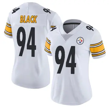 ＃94 Women's Yahya Black White Limited Pittsburgh Steelers Vapor Untouchable Jersey