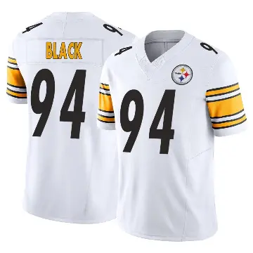 ＃94 Youth Yahya Black White Limited Pittsburgh Steelers Vapor F.U.S.E. Jersey