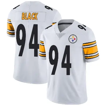 ＃94 Youth Yahya Black White Limited Pittsburgh Steelers Vapor Untouchable Jersey